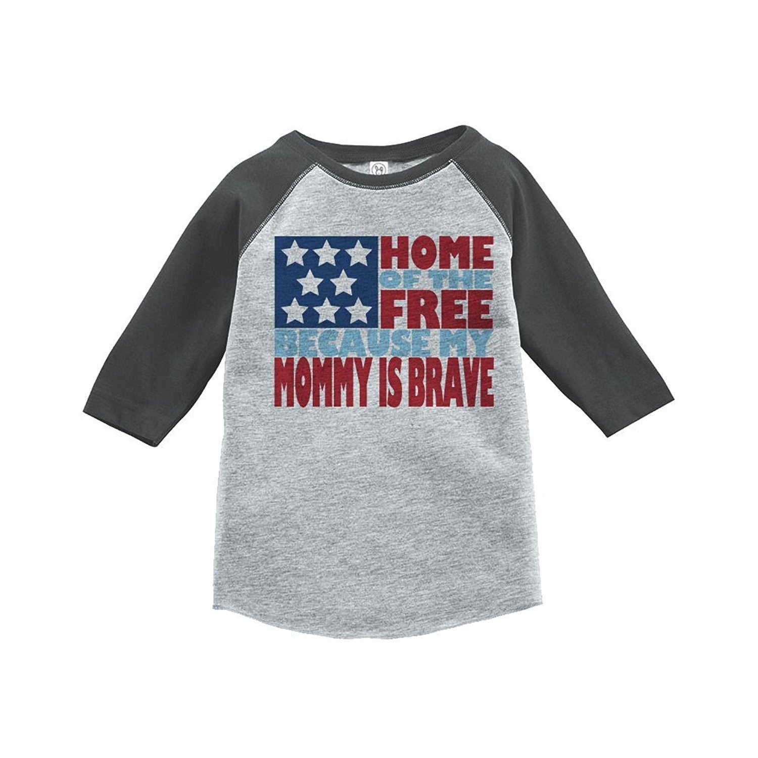 7 ate 9 Apparel Kid's 4th of July Raglan Tee