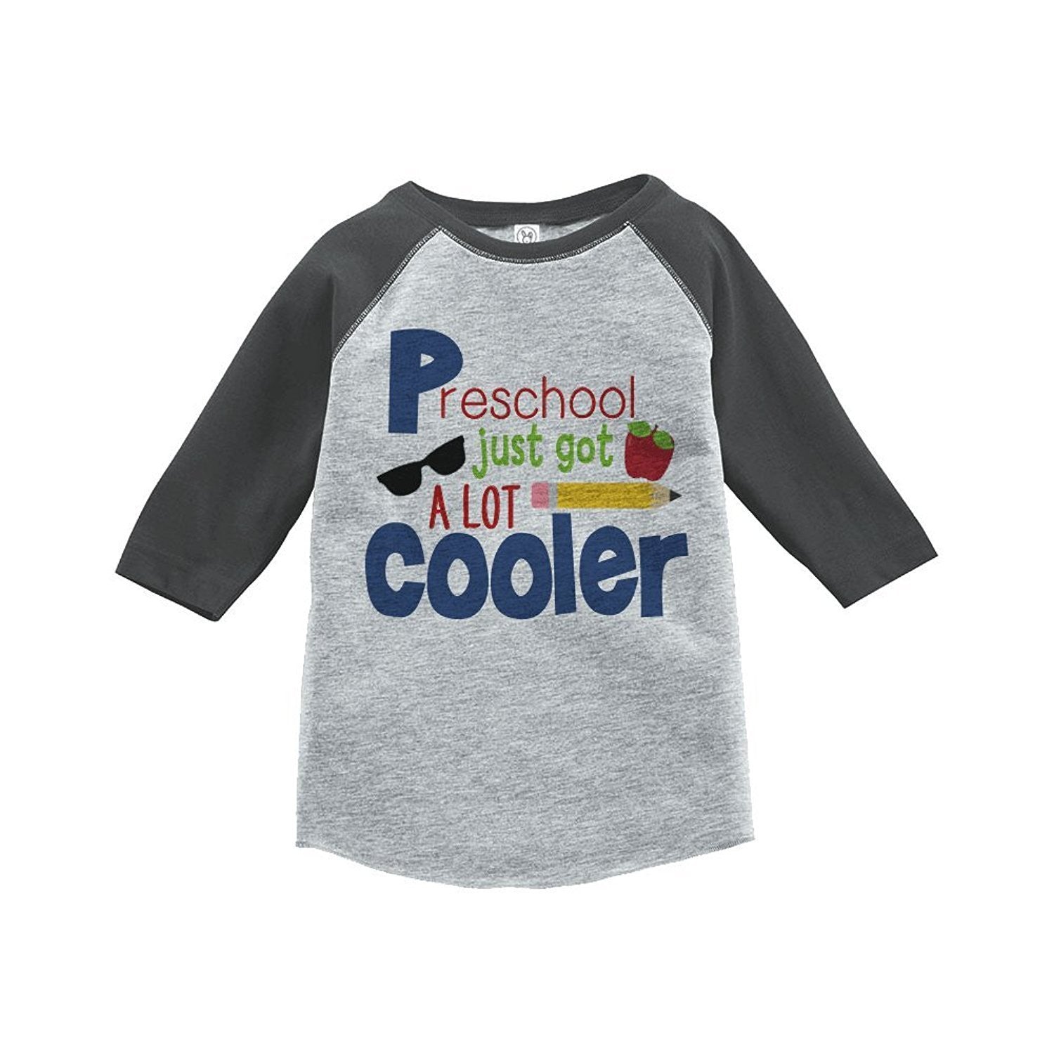 7 ate 9 Apparel Kids Preschool School Raglan Tee