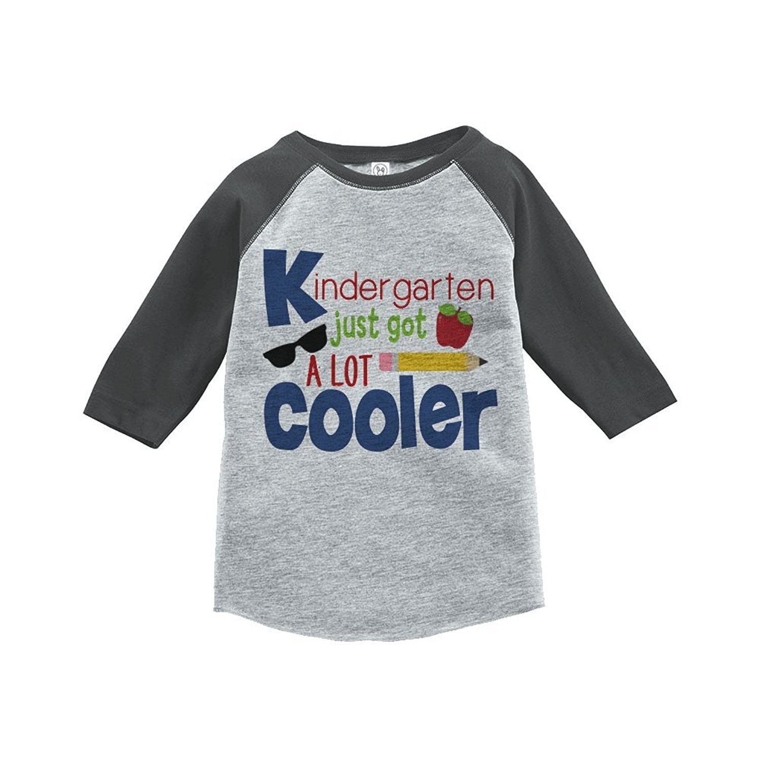 7 ate 9 Apparel Kids Kindergarten School Raglan Tee