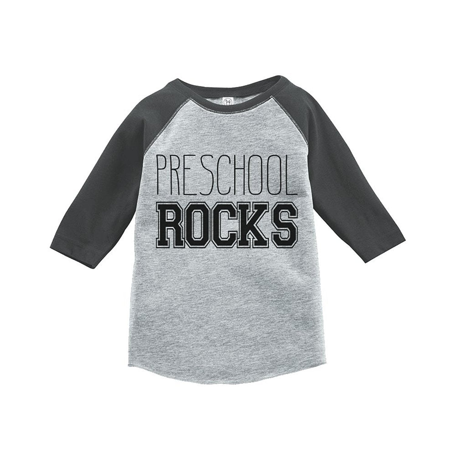 7 ate 9 Apparel Kids Preschool Rocks School Raglan Tee