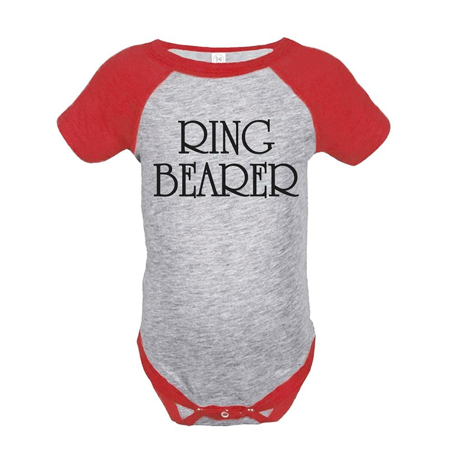 7 ate 9 Apparel Baby's Ring Bearer Wedding Raglan Onepiece