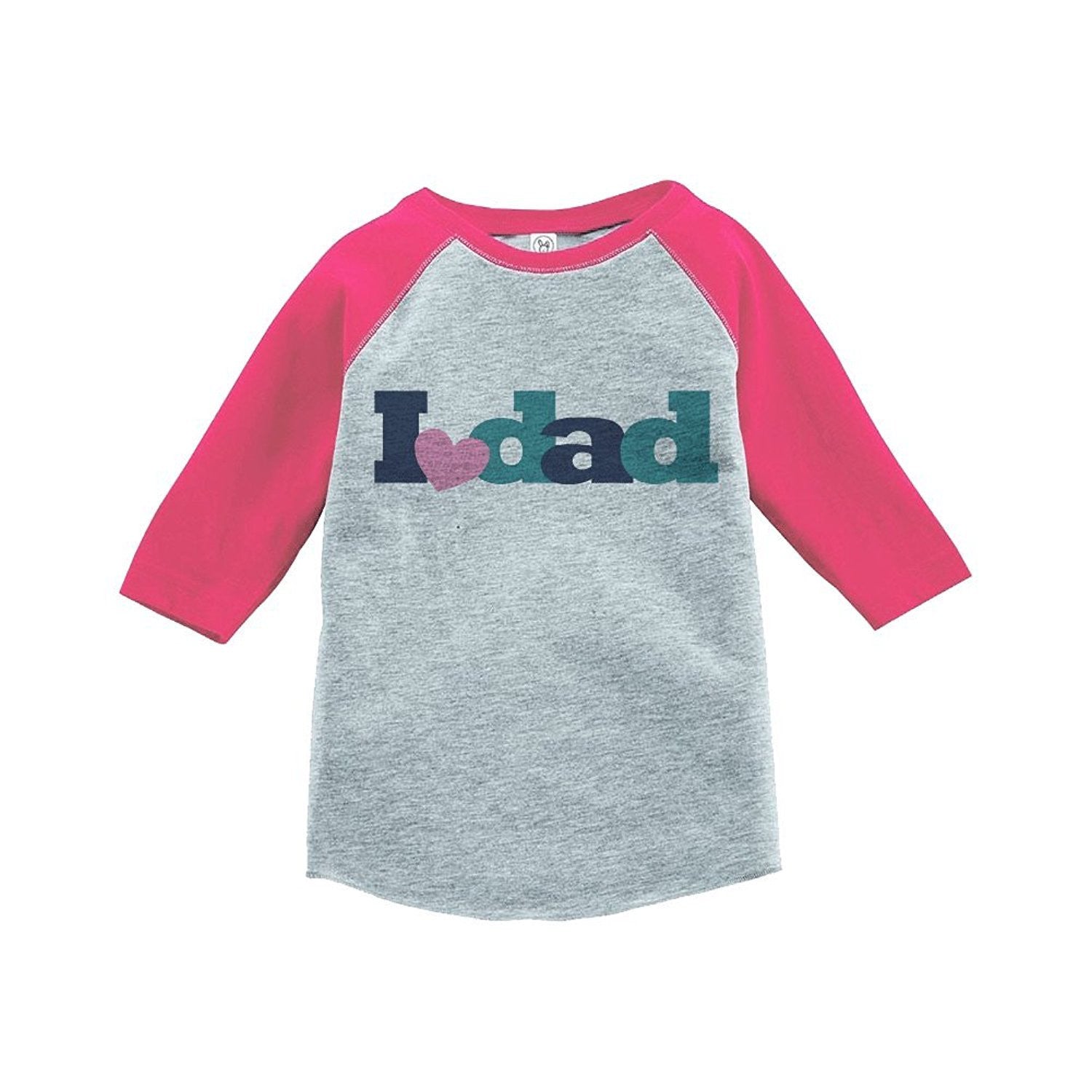 7 ate 9 Apparel Girls' Father's Day Vintage Baseball Tee