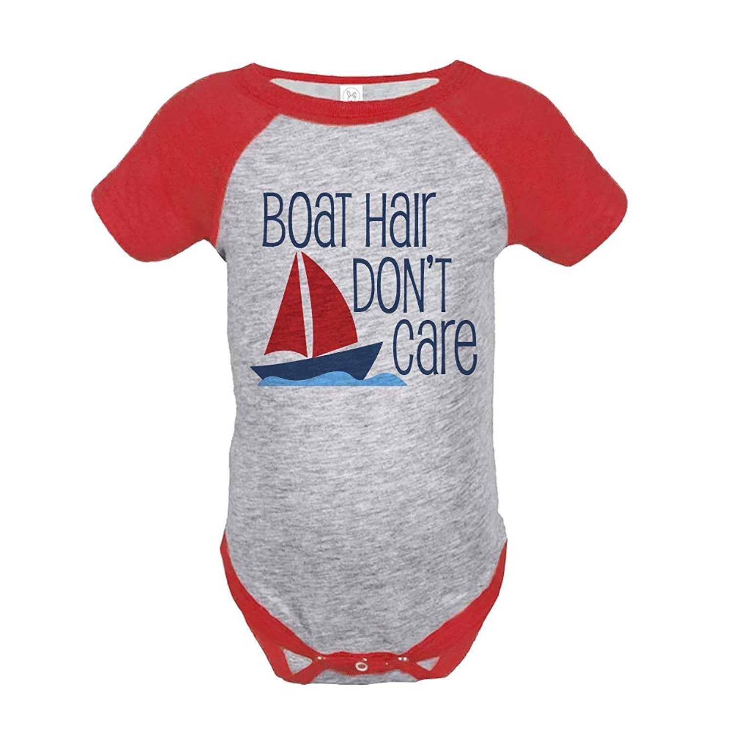 7 ate 9 Apparel Boat Hair Don't Care Summer Raglan Onepiece