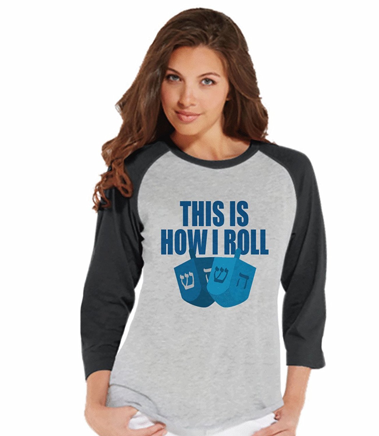 This Is How We Roll - Women's Hanukkah Raglan Tee