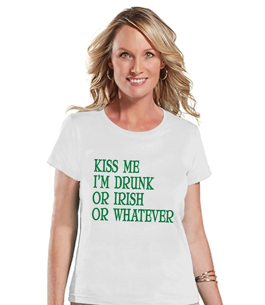 7 ate 9 Apparel Womens Kiss Me St. Patrick's Day T-Shirt