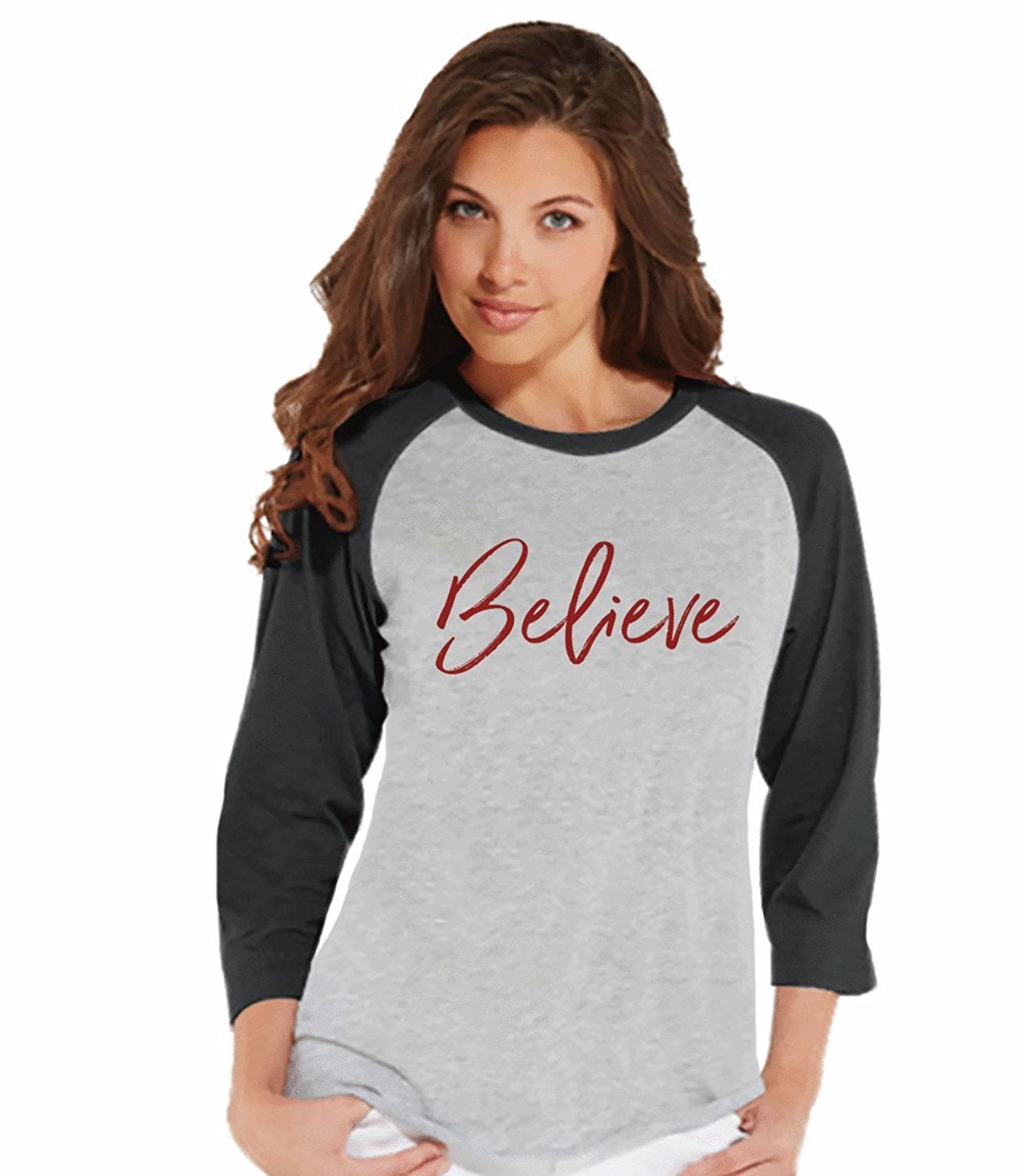 Believe - Women's Christmas Raglan Tee