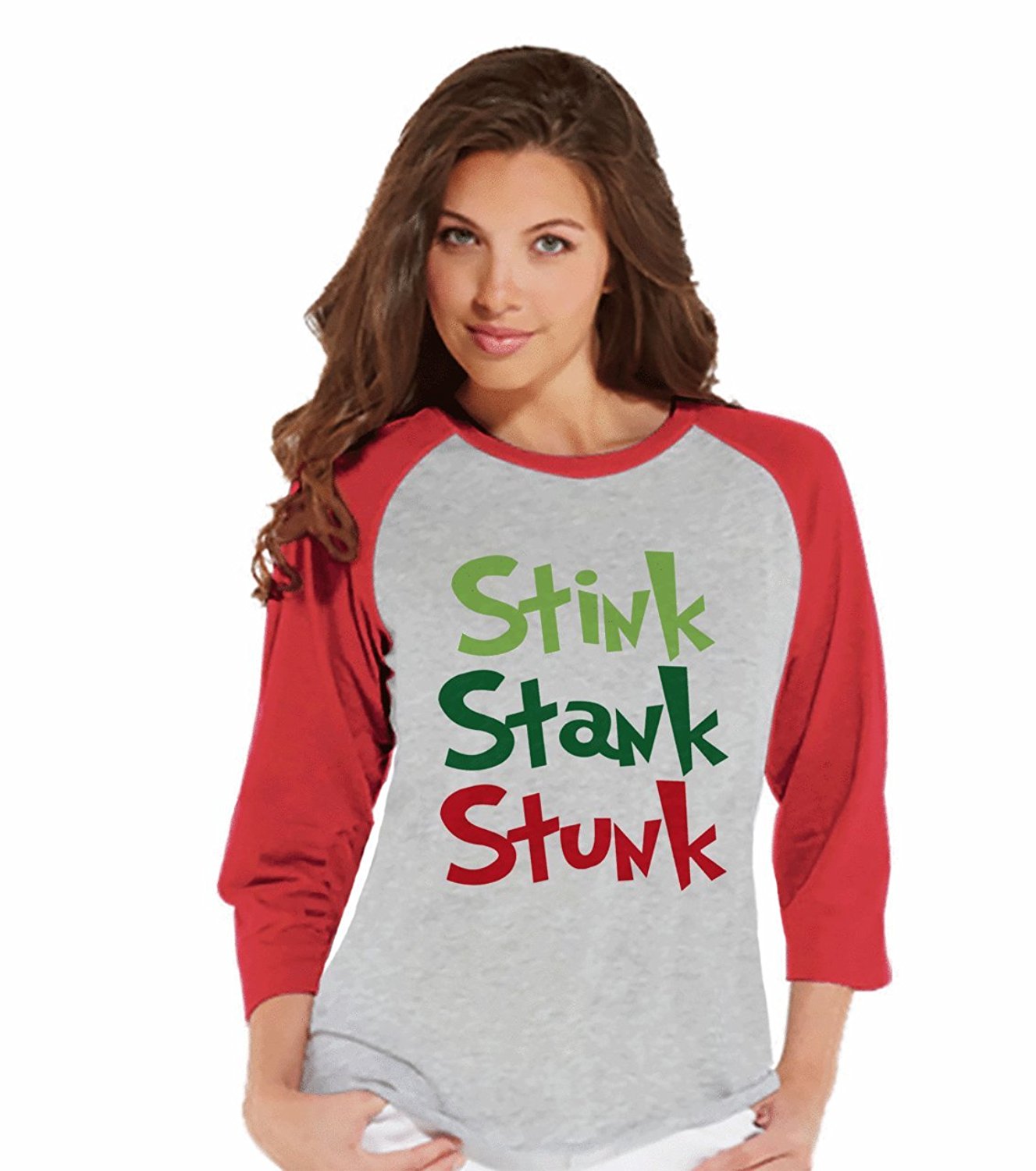 Stink, Stank, Stunk - Women's Red Raglan Tee