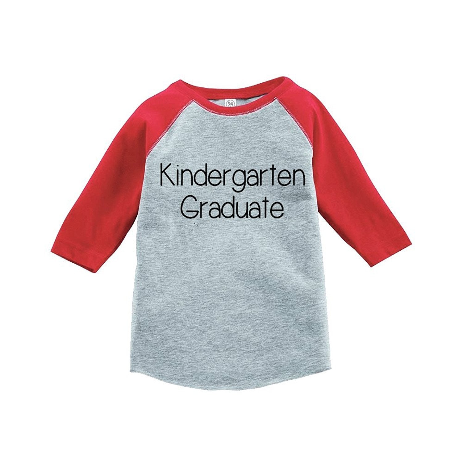 7 ate 9 Apparel Kids Kindergarten Graduate School Raglan Tee