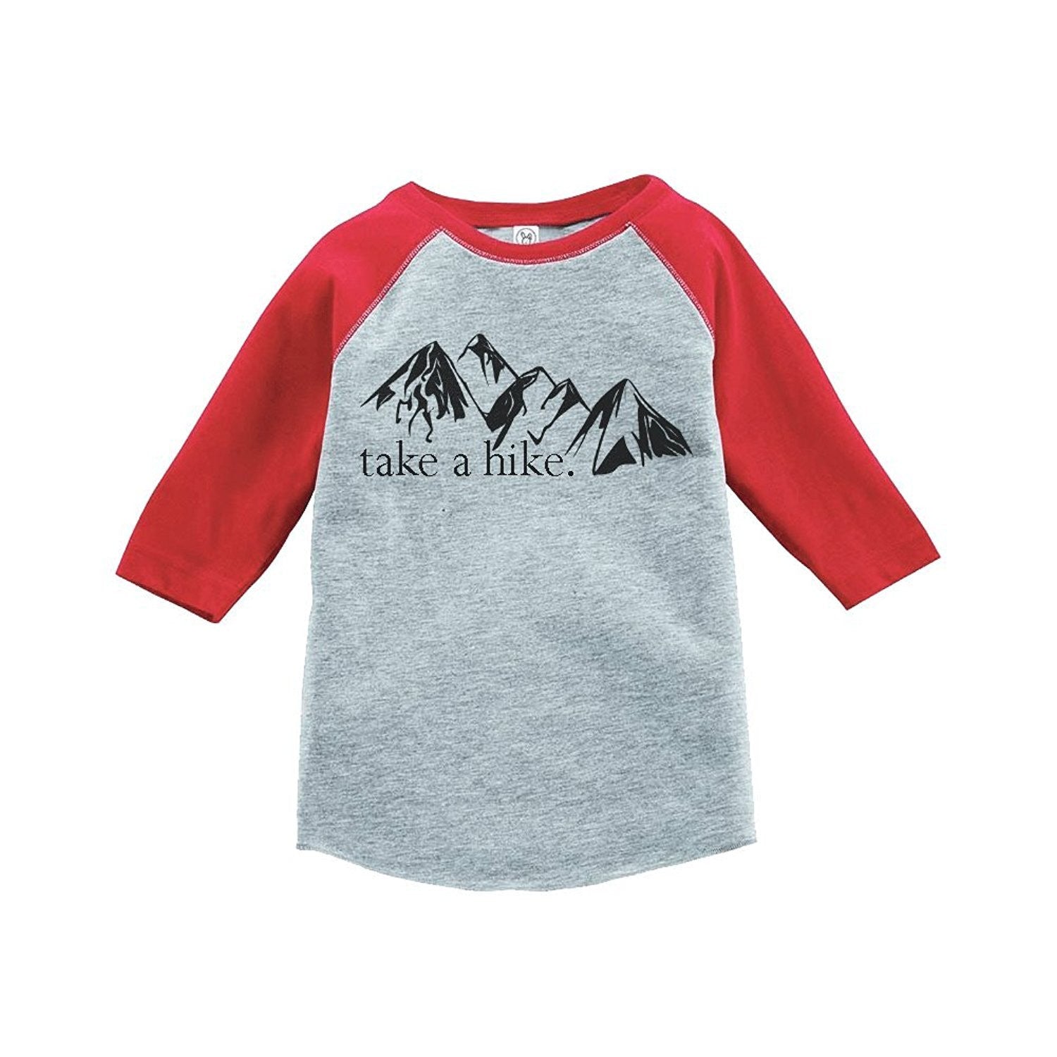 7 ate 9 Apparel Unisex Take a Hike Outdoors Raglan Tee