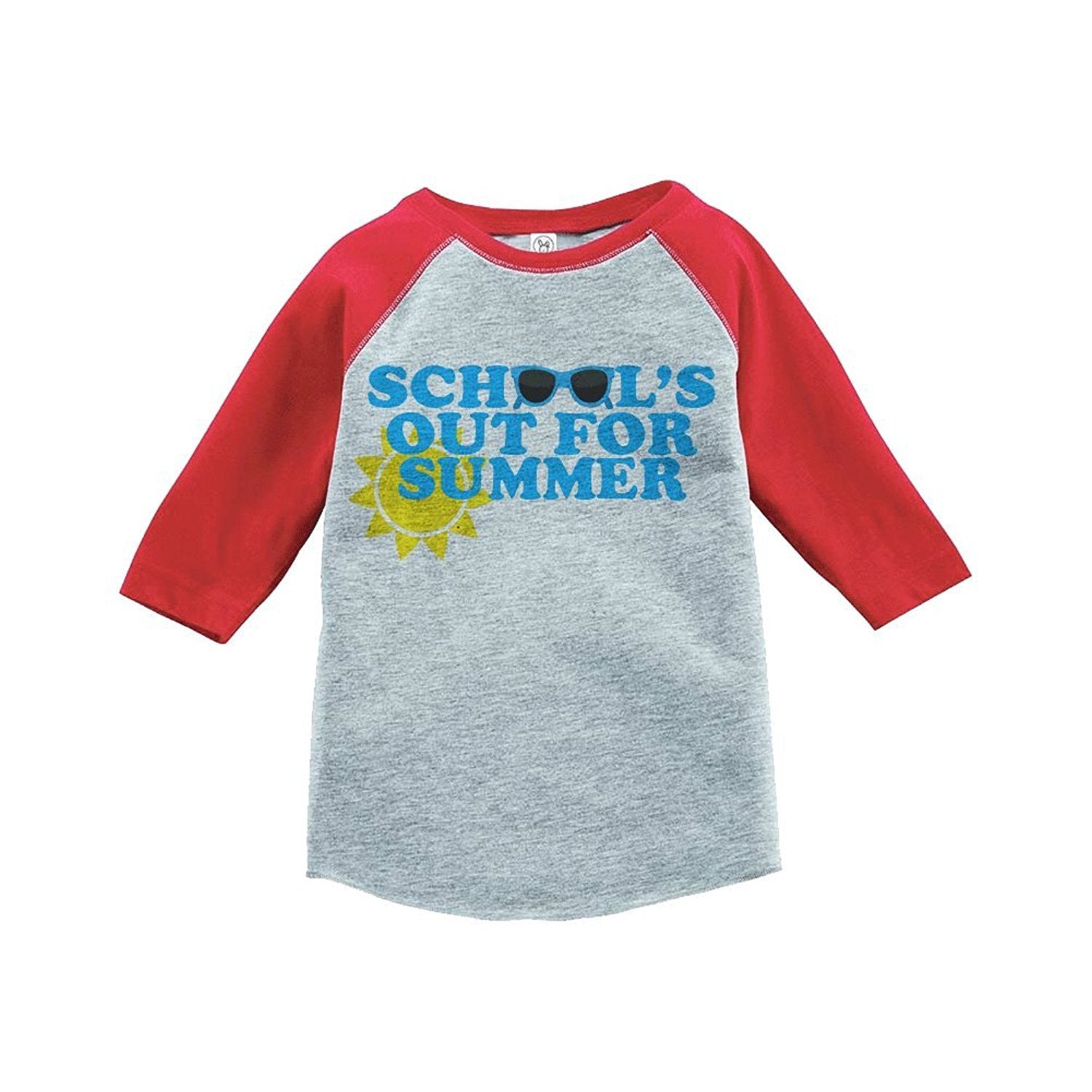 7 ate 9 Apparel Kids School's Out For Summer Raglan Tee