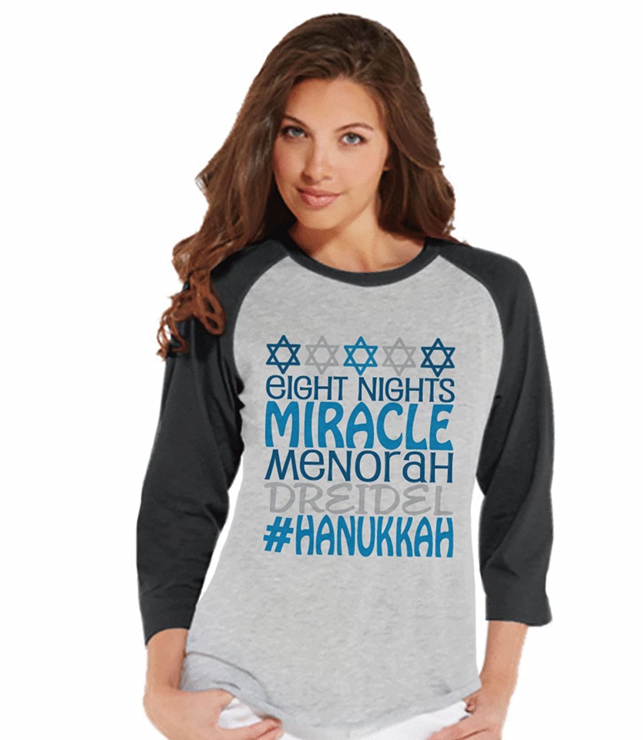 Hashtag Hanukkah - Women's Raglan Tee