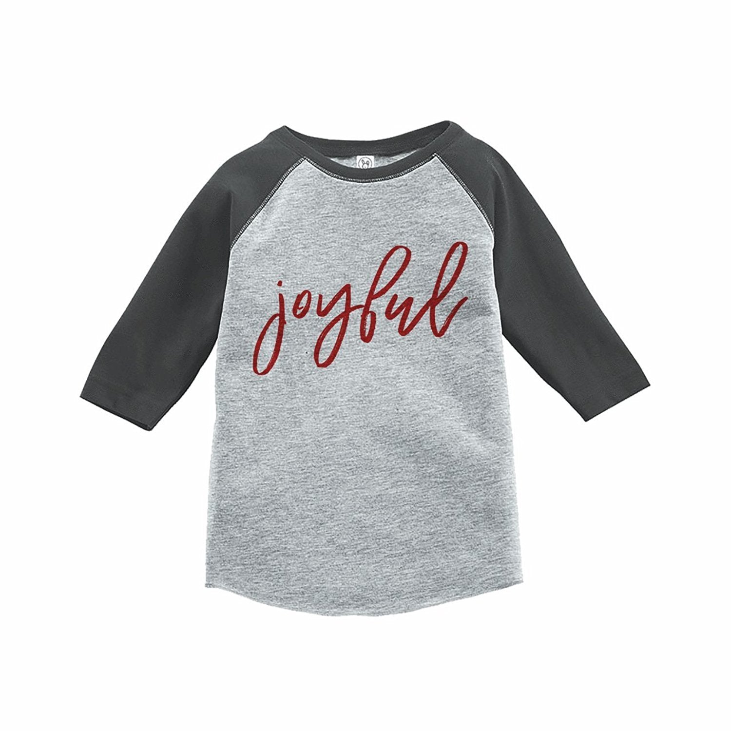 7 ate 9 Apparel Kids Joyful Grey Raglan Tee