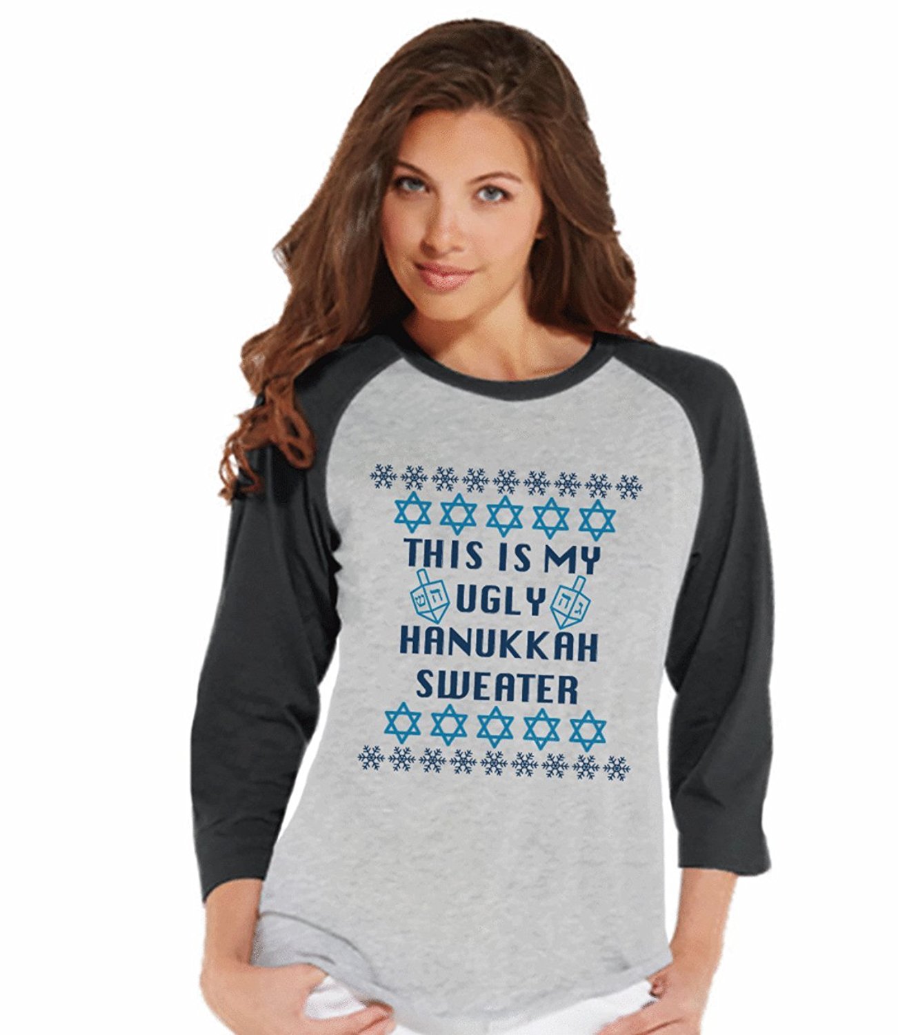 Ugly Hanukkah Sweater - Women's Raglan Tee