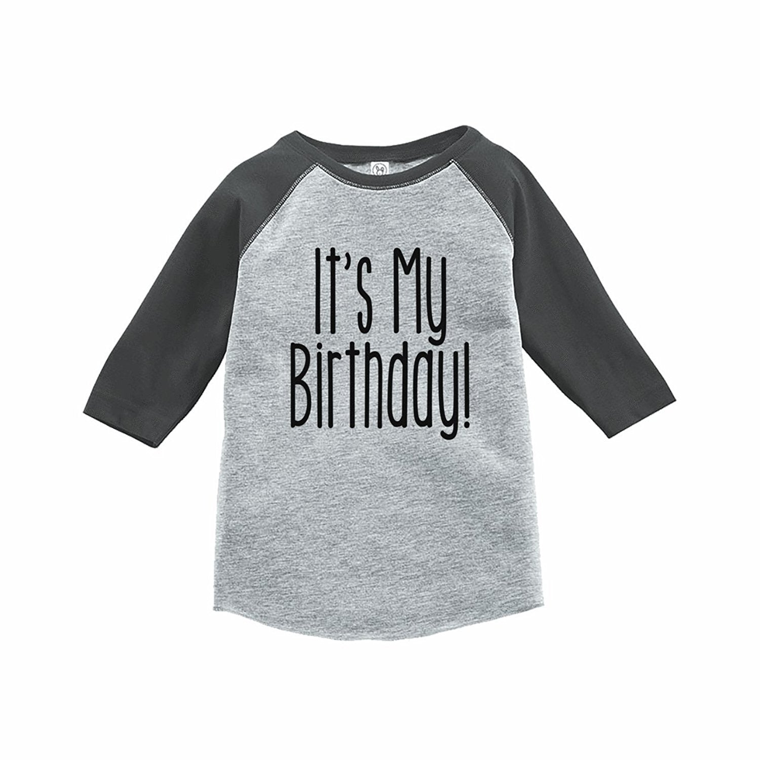 7 ate 9 Apparel Kids It's My Birthday Grey Raglan Tee