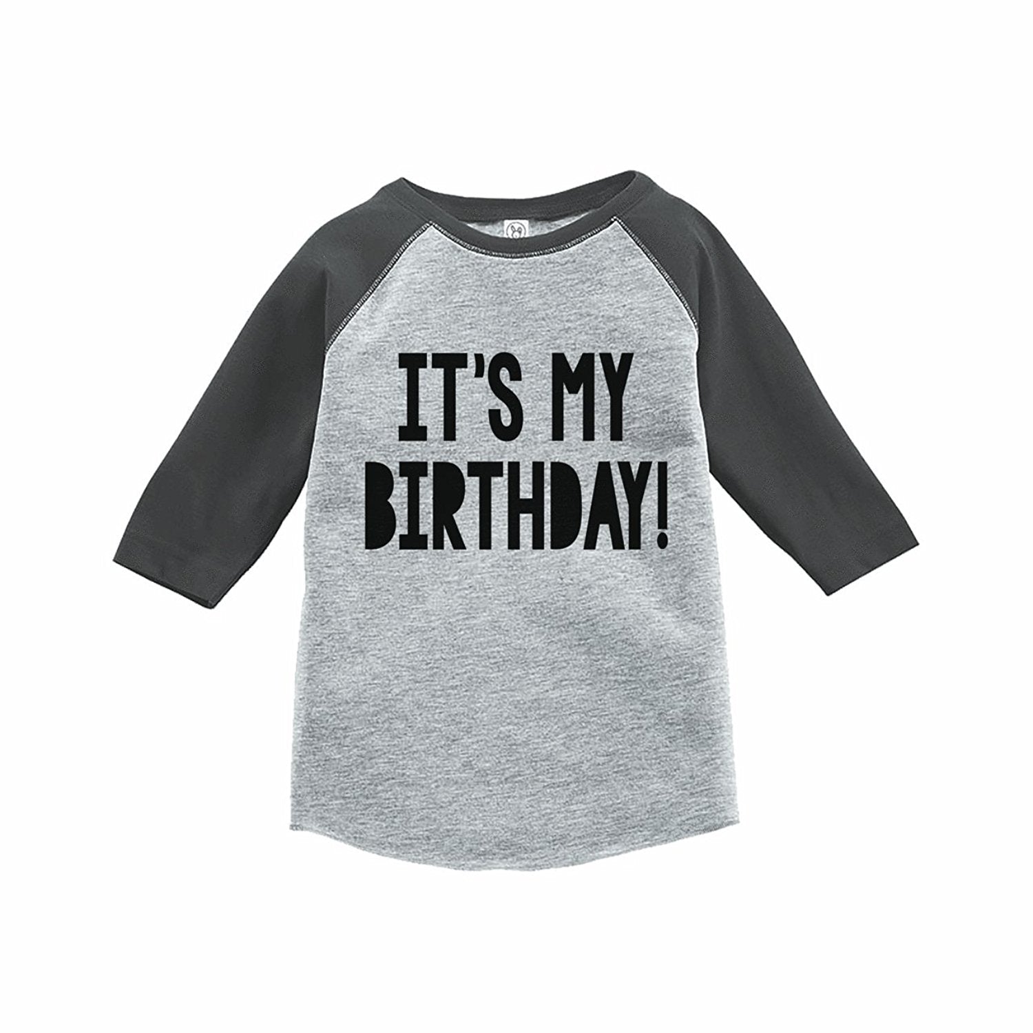 7 ate 9 Apparel Kids It's My Birthday Grey Raglan Tee