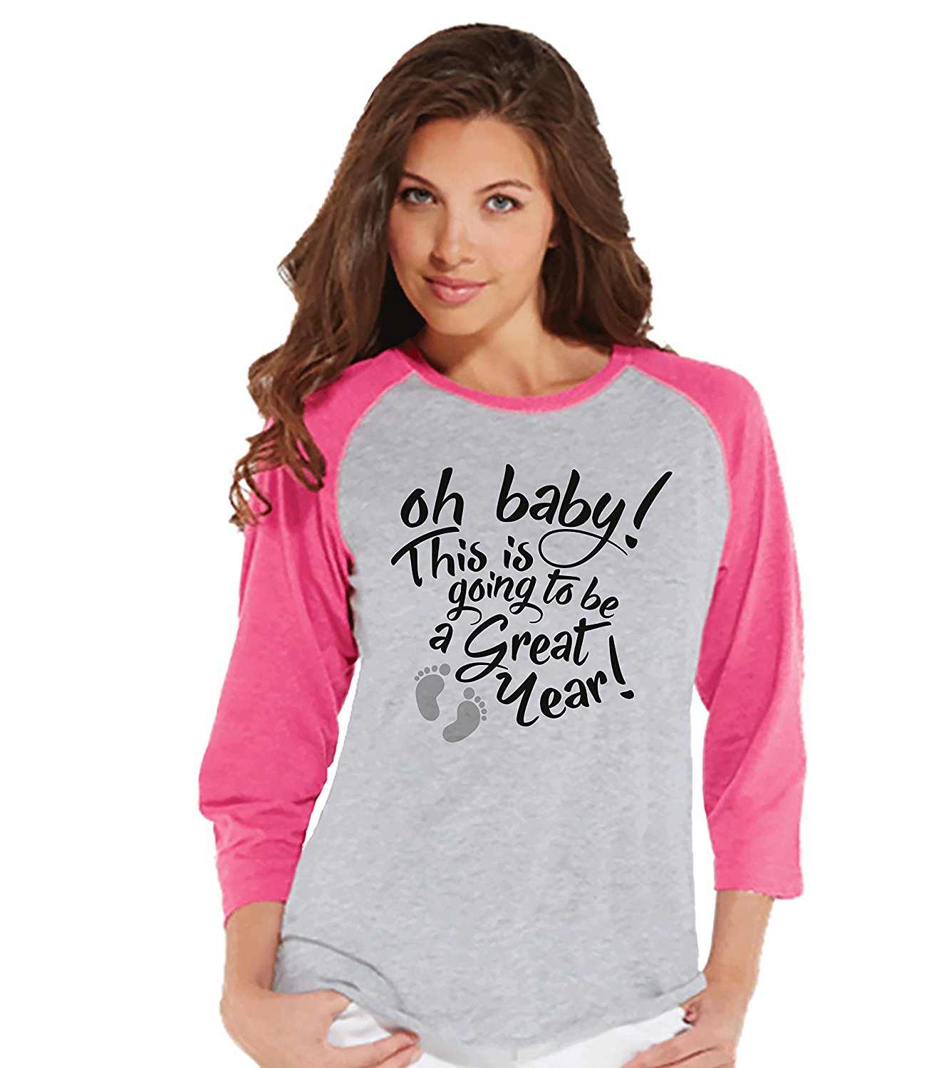 Oh Baby! - Women's Pink Raglan Tee