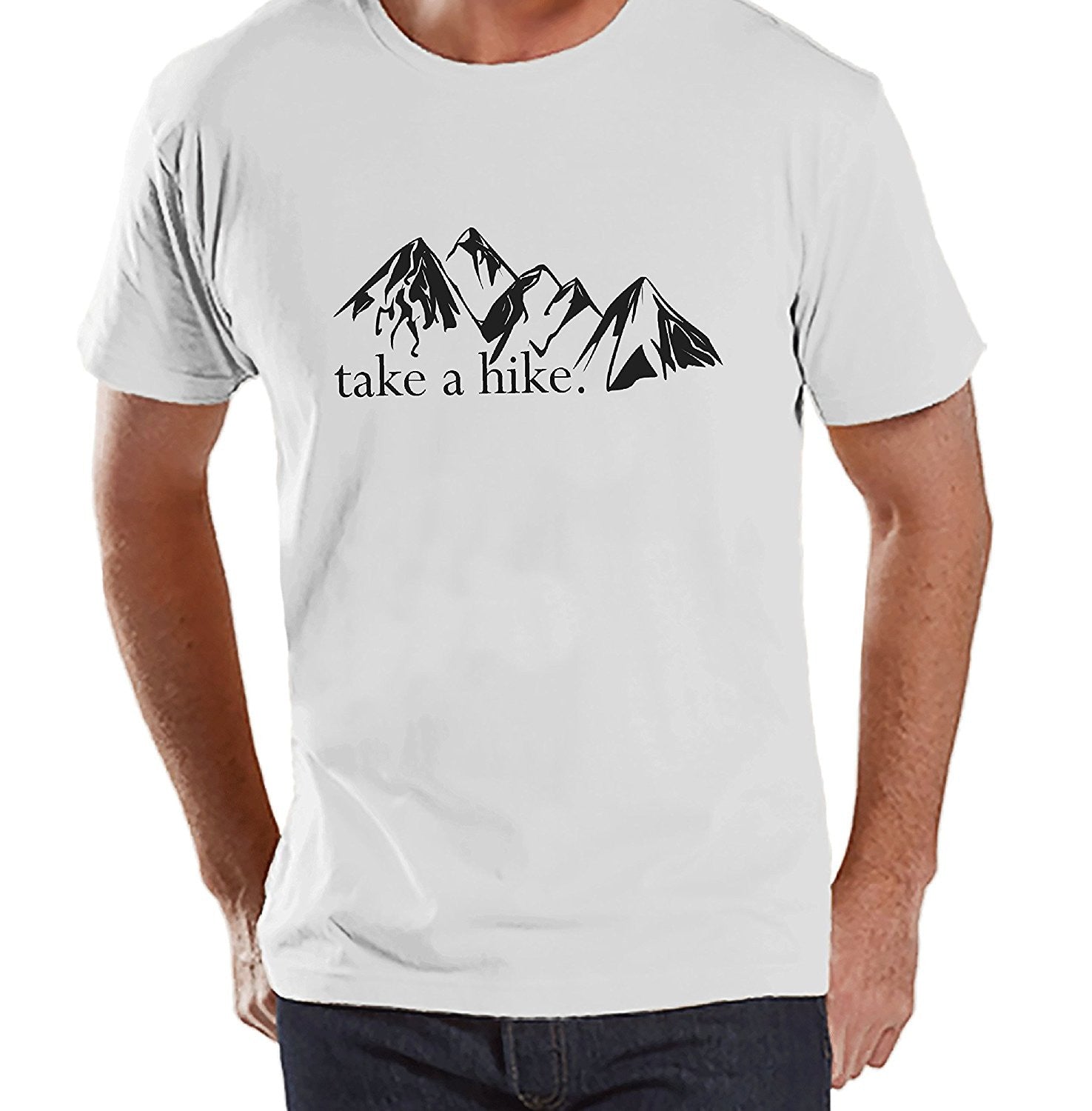 7 ate 9 Apparel Mens Take a Hike Outdoors Raglan Tee