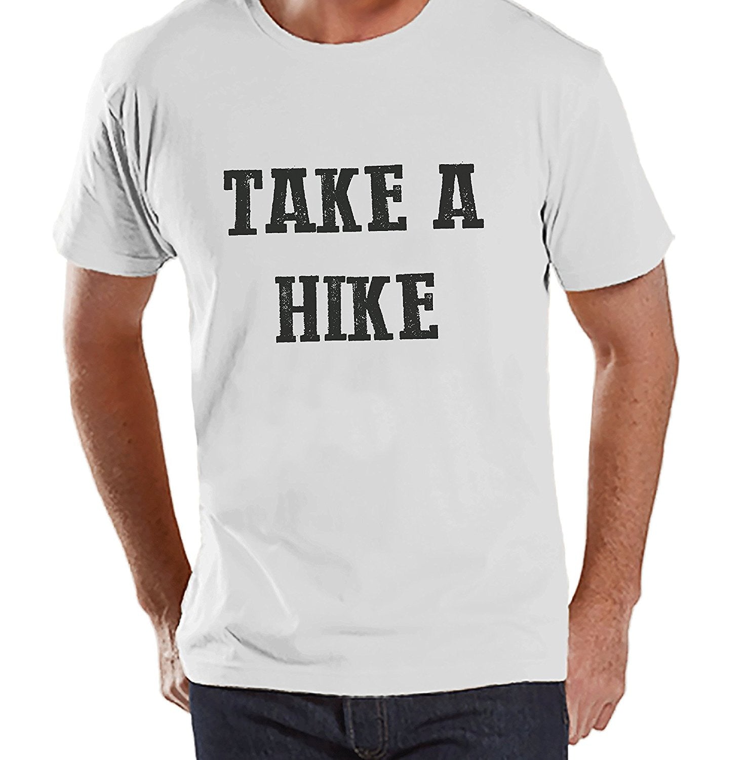 7 ate 9 Apparel Mens Take a Hike Outdoors Raglan Tee