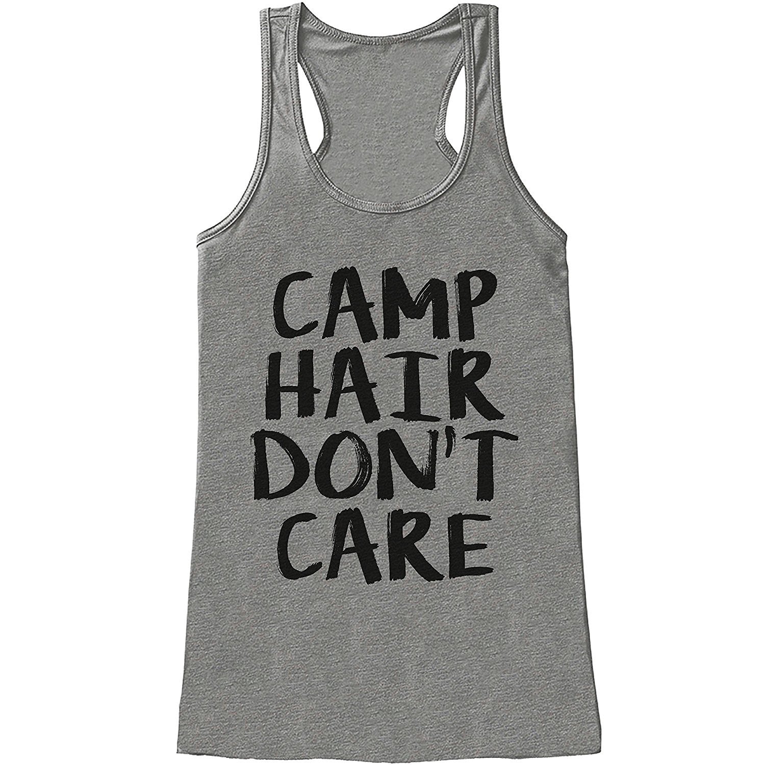 7 ate 9 Apparel Ladies Camp Hair Don't Care Outdoors Tank Top