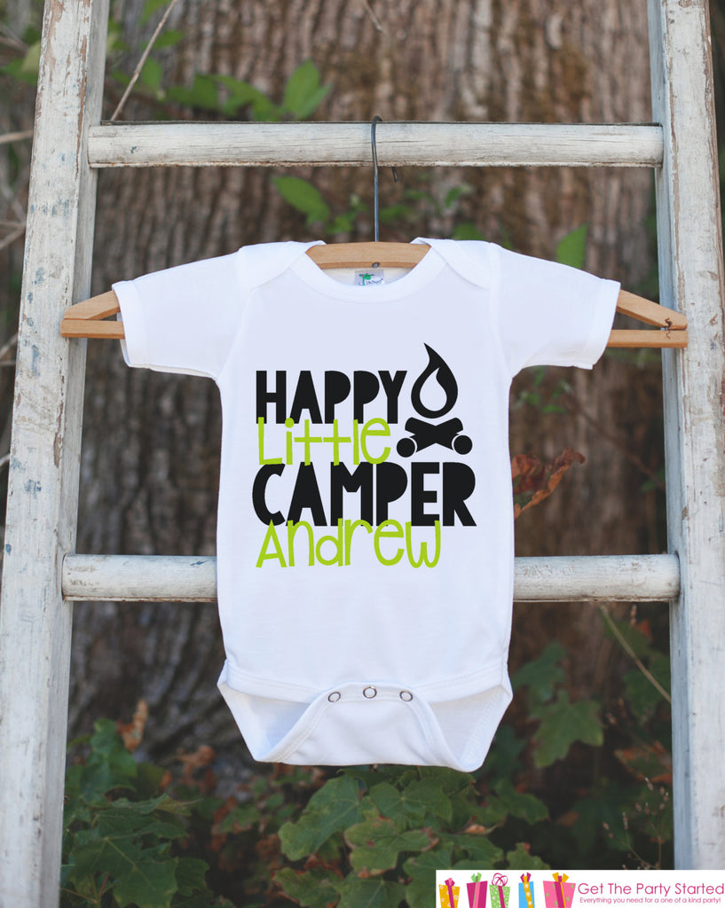 happy camper baby outfit