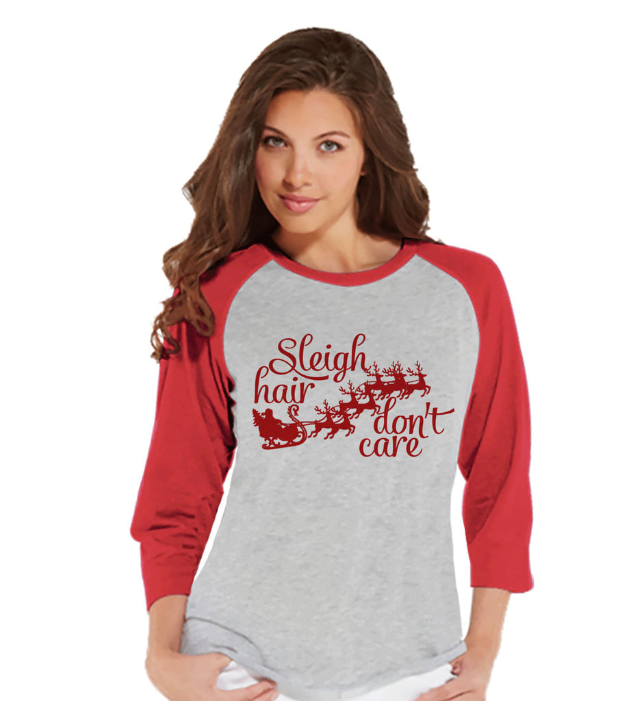 womens christmas baseball tees