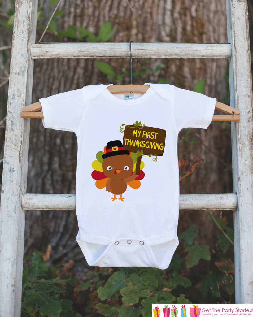 my first thanksgiving baby boy outfit