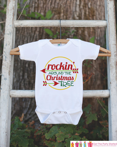 Kids Christmas Outfit - Rockin Around the Christmas Tree Shirt - Chris ...