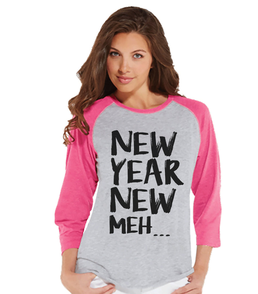 Funny New Years Shirt - Happy New Years Outfit - Womens Baseball Tee - – 7  ate 9 Apparel