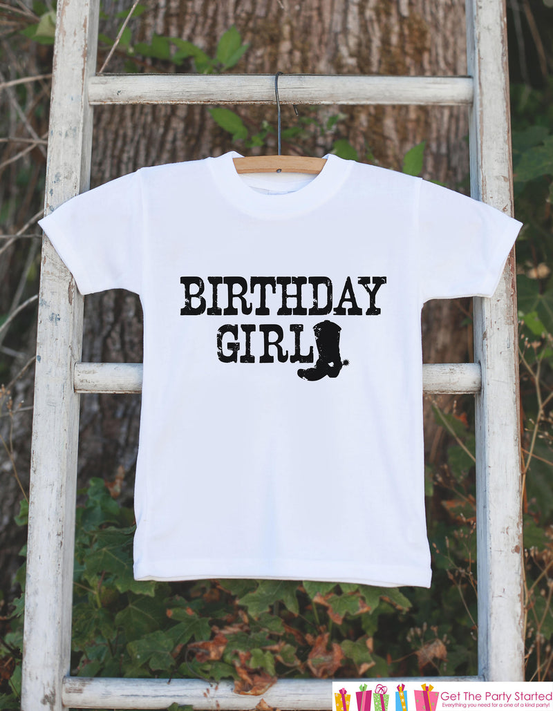 Kids Birthday Shirt - Cowgirl Birthday 