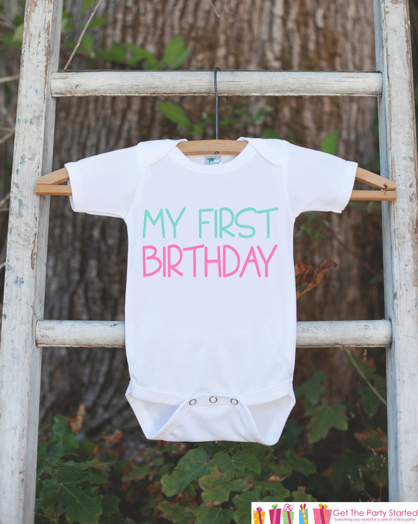 1st birthday shirt girl