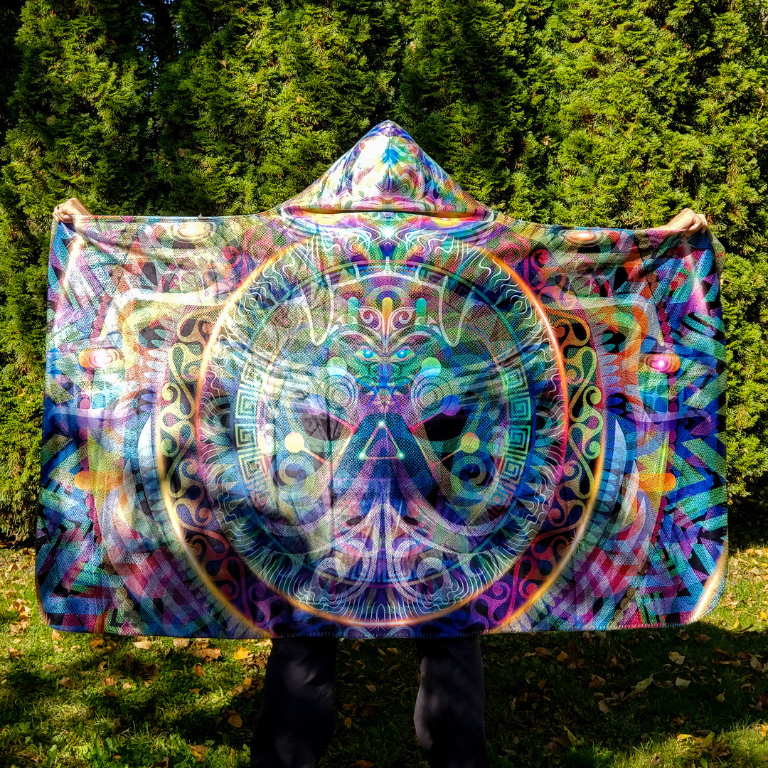 Psychedelic Cape (UV/RGB, Eco-Friendly, Plush, Unisex) | PRIMOGENITOR