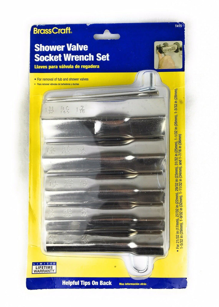 Brasscraft Shower Tub Valve Socket Wrench Tool Set T415 21 32