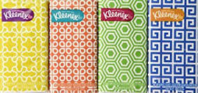 Prom Ready Essential kit :Kleenex facial tissue for sweat or face clean up