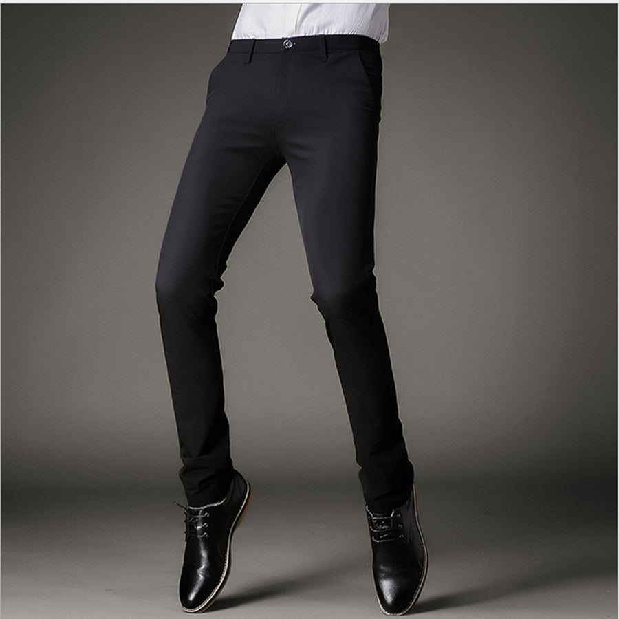 Black Skinny Fit Dress Pants