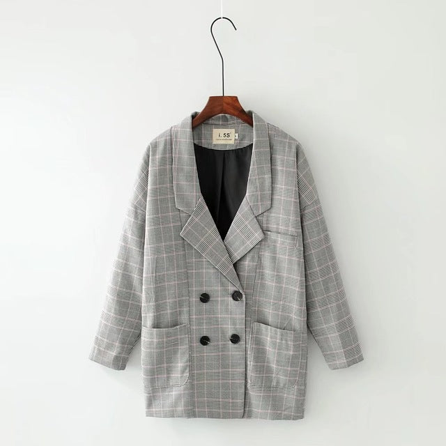 Formal Black Autumn Winter Business Women Blazer Coat OL