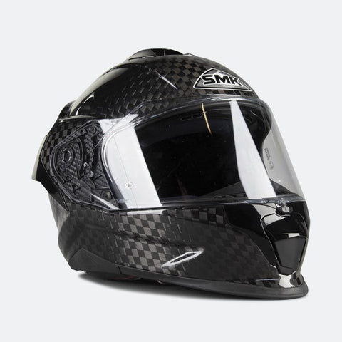 SMK Titan Carbon Fiber Gloss Black (GLCA200) Helmet- Moto ...