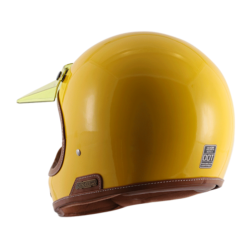 helm retro yellow