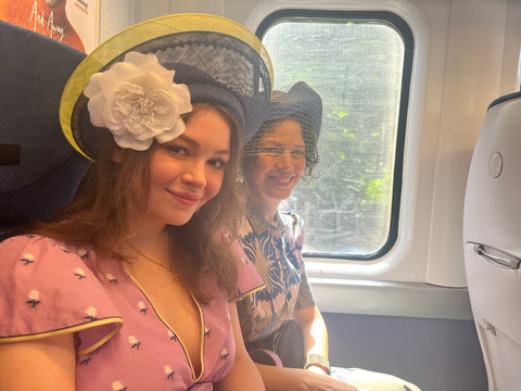On the train to Ascot