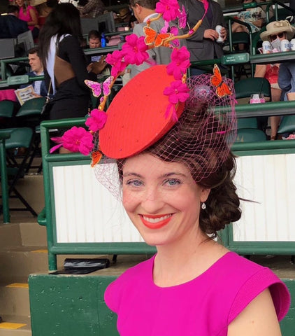 Kentucky Oaks butterfly fascinator