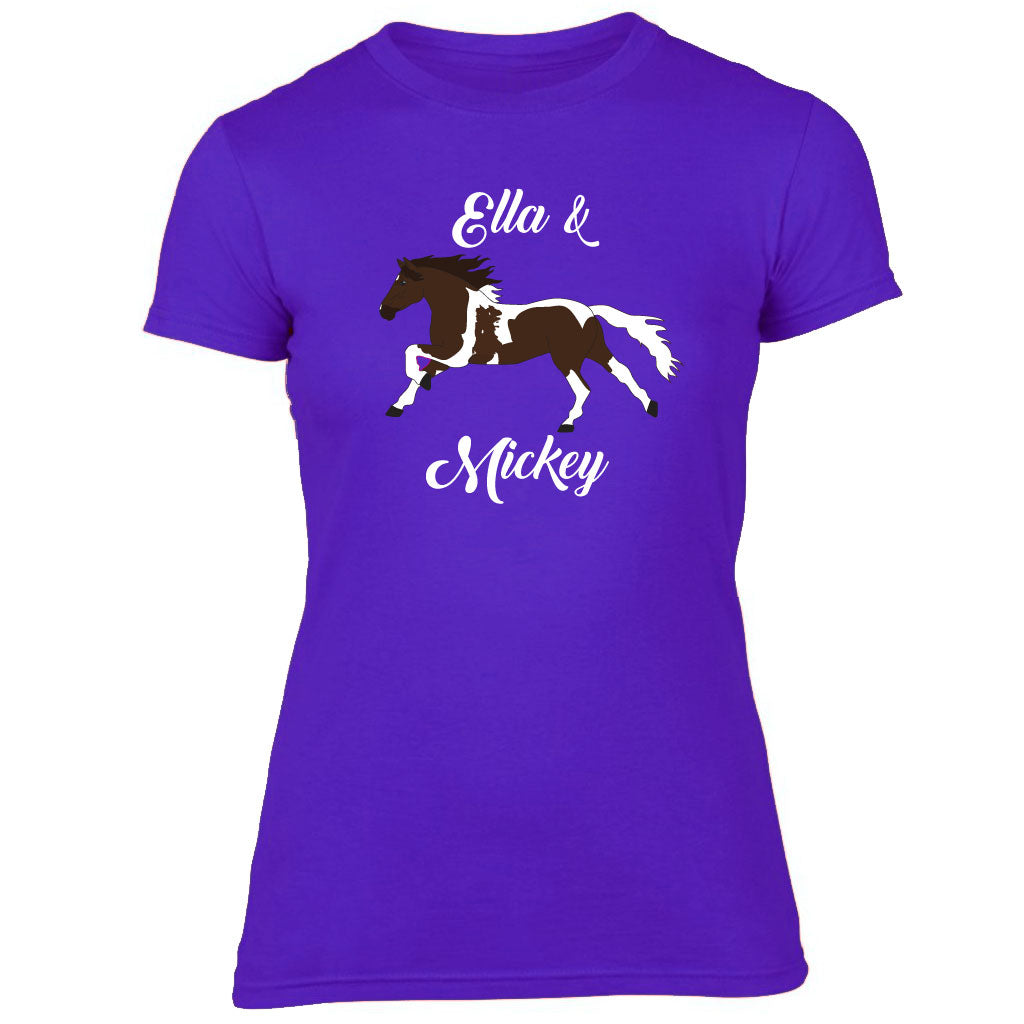 Elegant style personalised equestrian t-shirt