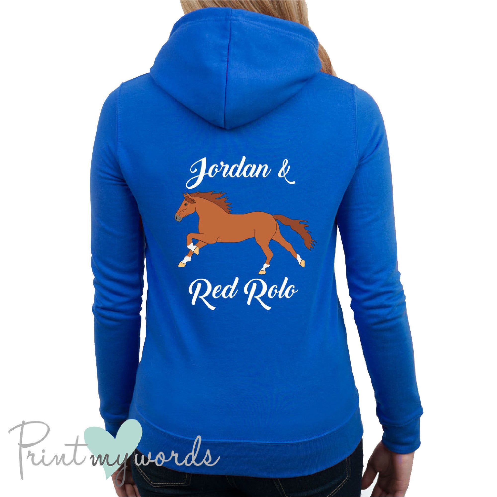 personalised equestrian hoodies