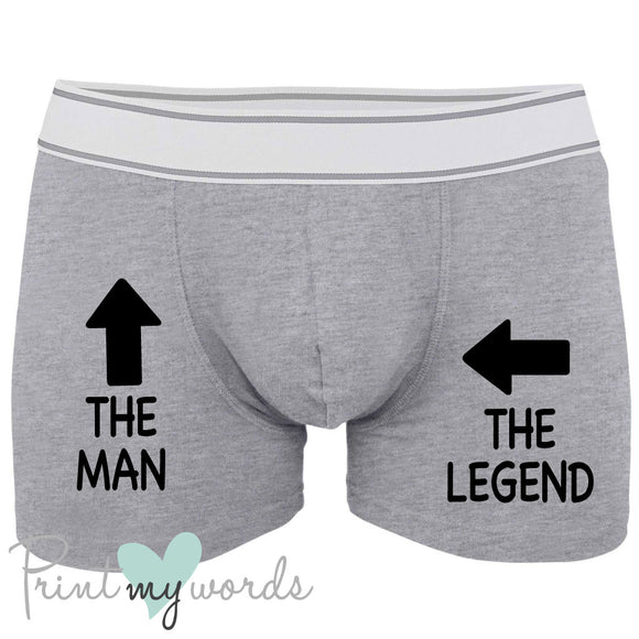 Men's Funny The Legend Boxer Shorts – Print My Words