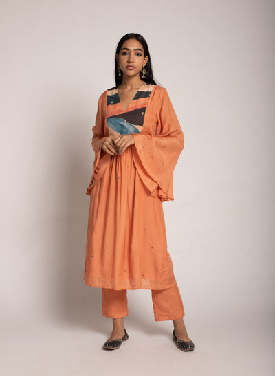 Buy Kira Dress in Orange for Women