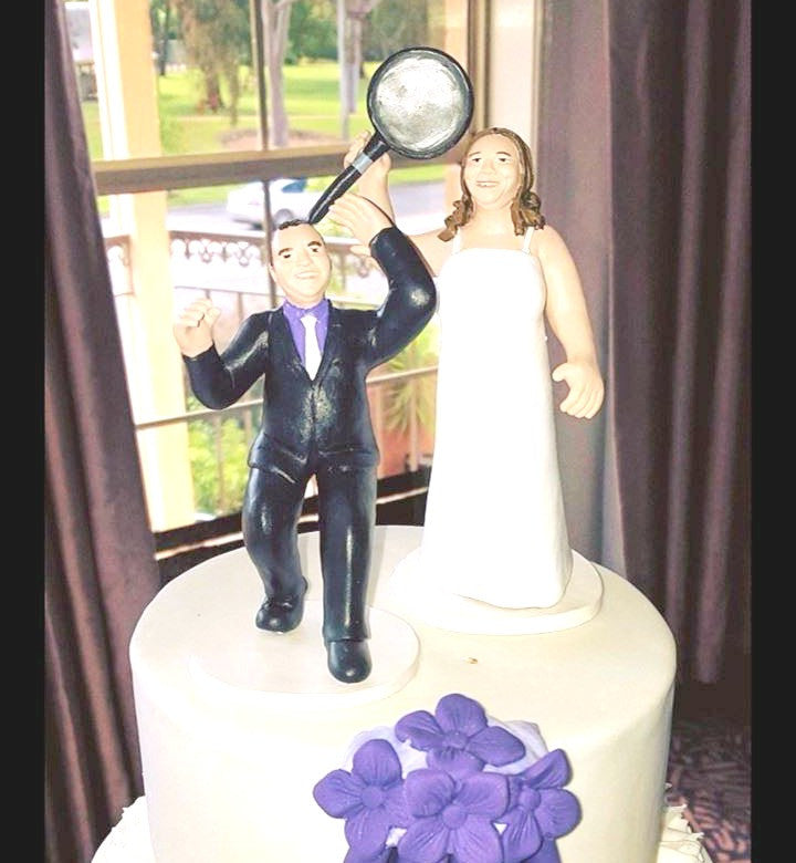 funny wedding cake toppers soccer