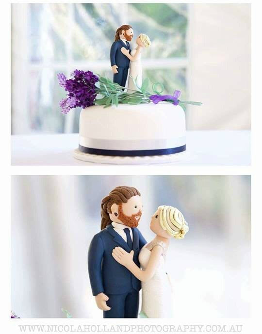 Cartoon Custom Wedding Cake Topper – ThatLittleNook