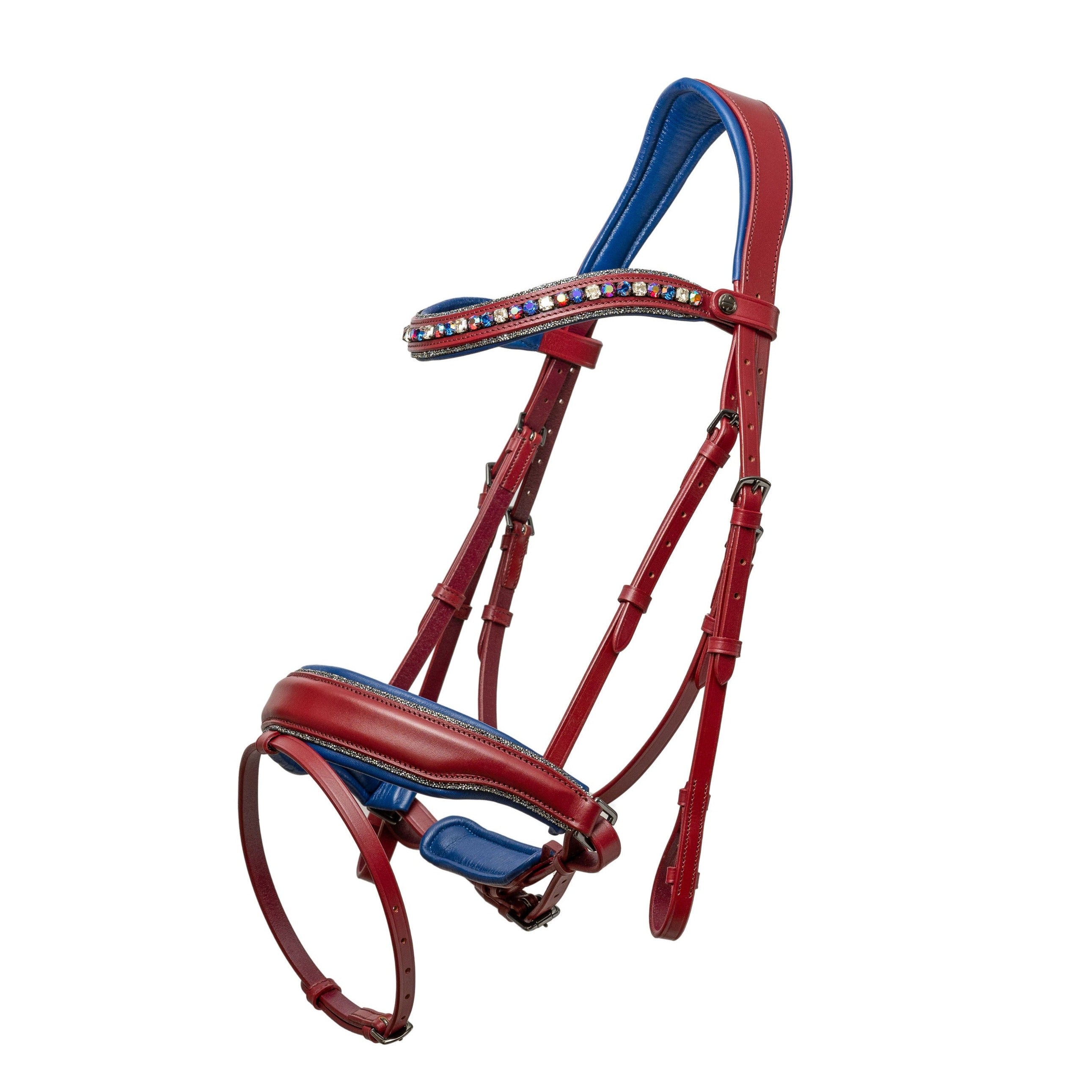 The Cherrywood Red Leather Snaffle Bridle