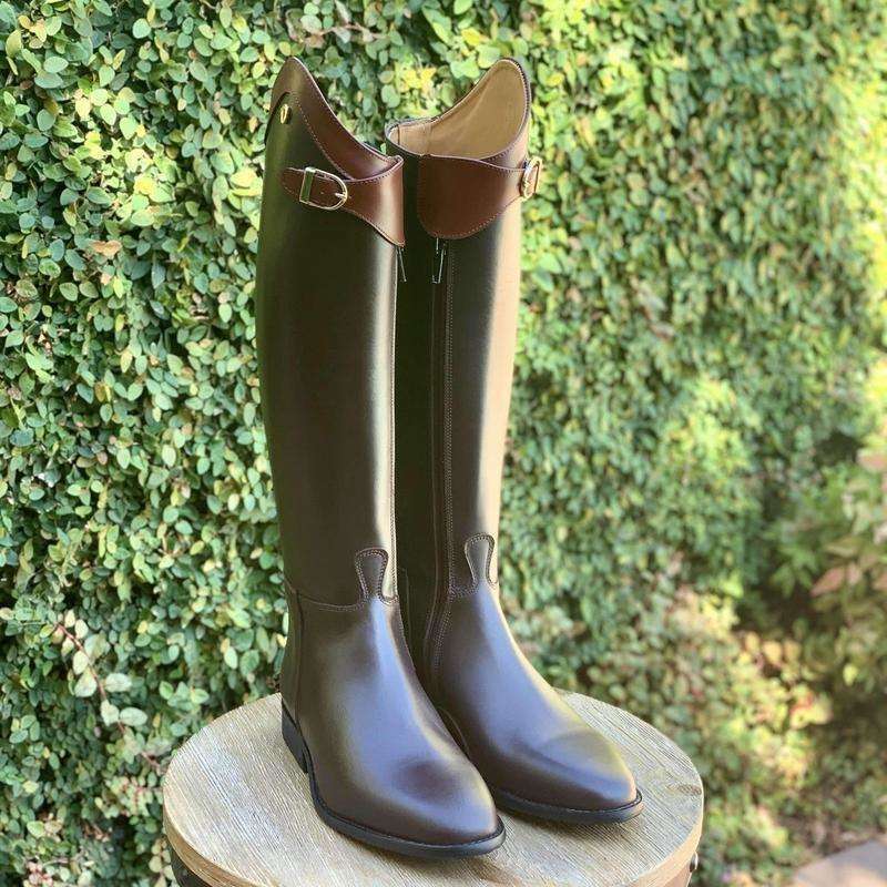 Brown & Chestnut Prestige Dressage Boots - Size 40.5 - Halter Ego®
