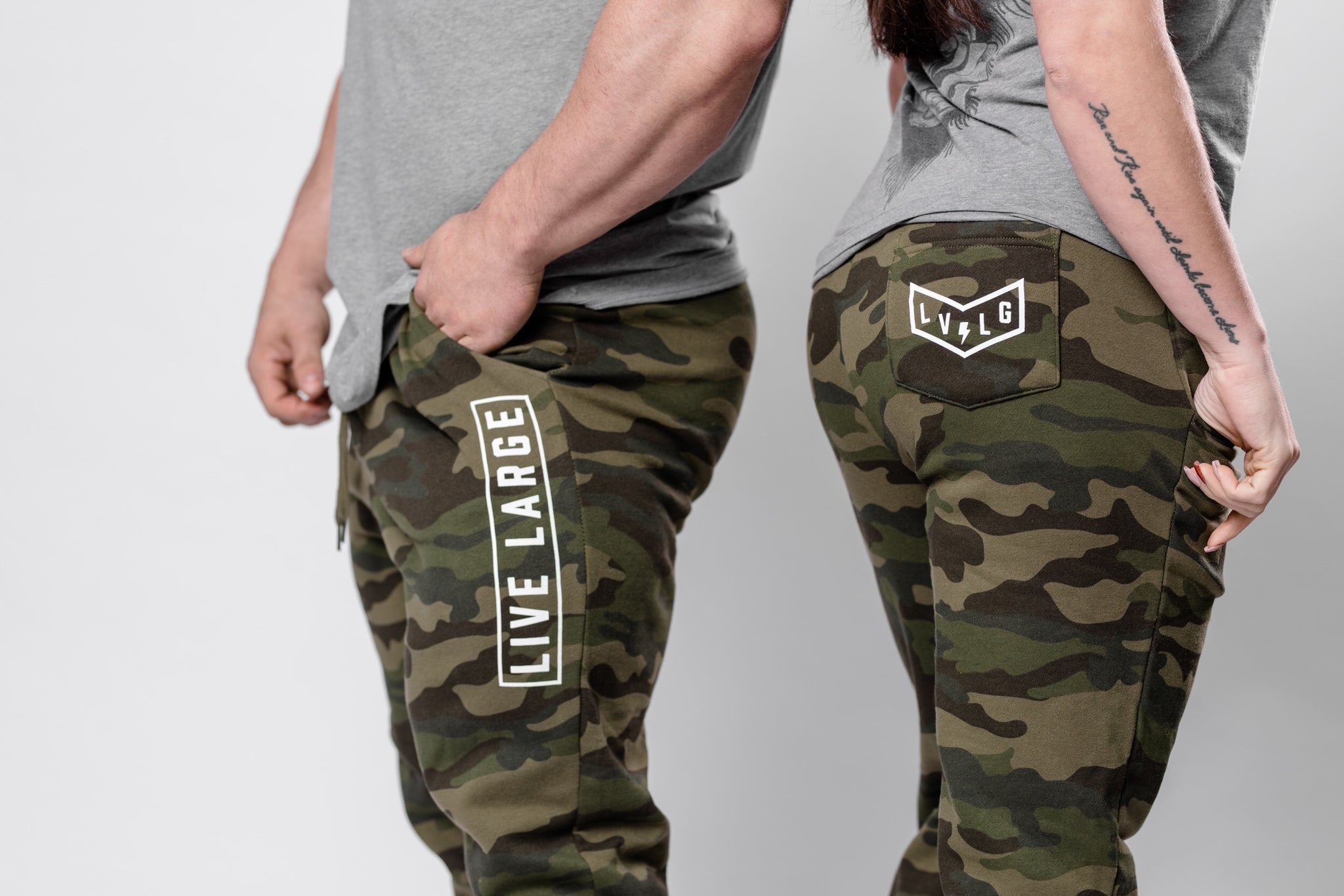 camouflage sweat pants