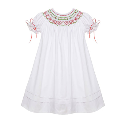 Smocked sales nativity dress