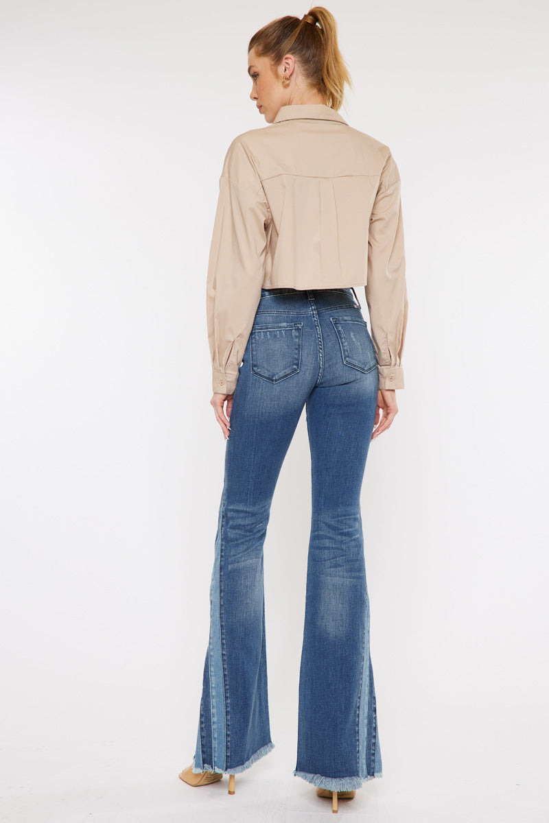 KanCan™ Flare High Rise Front Seam Jean